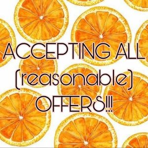 ACCEPTING ALL reasonable OFFERS